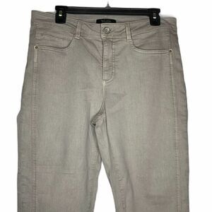 Bonita Cropped Jeans Size 42 Button Leg Opening‎ Womens Stretch 34X25
